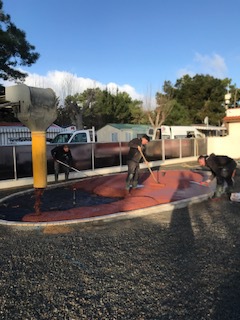 béton jardin d'eau pour enfants