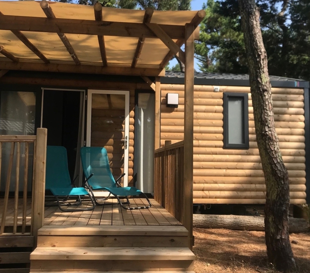 camping avecc location mobil home vendée bois